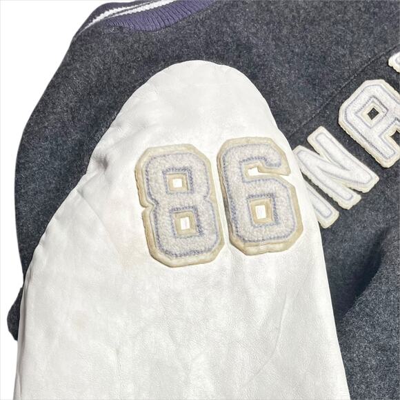 ROOTS 1986 Vintage Wool/Leather Varsity Letterman Jacket Canada Size XL 80s Vtg - Picture 7 of 14